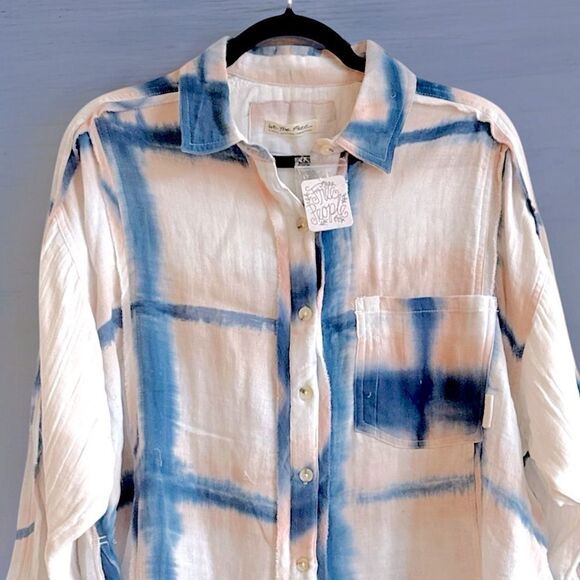 NWT Free People We The Free Washed Away Plaid Top - Picture 9 of 16